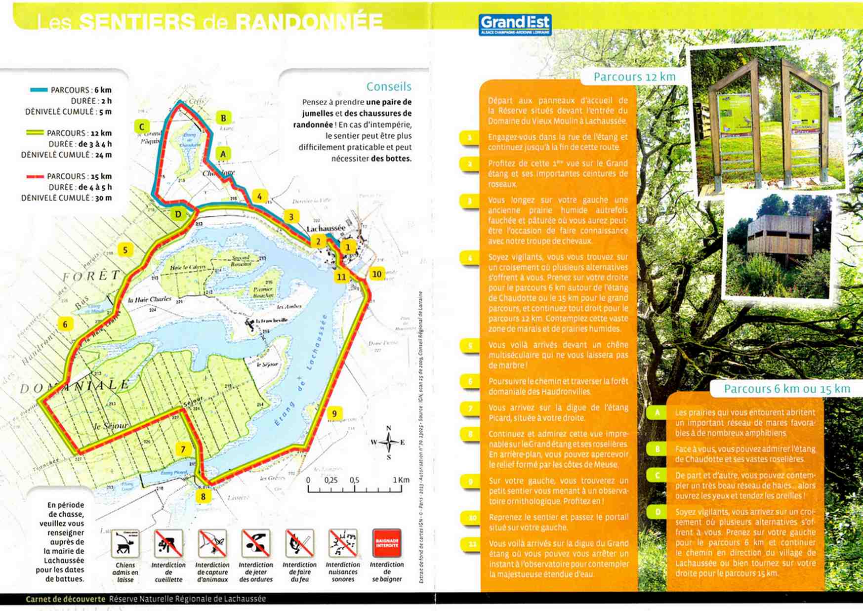 Randonnée autour de l'étang de Lachaussée